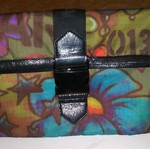 Colorful Graffiti Buckle Clutch